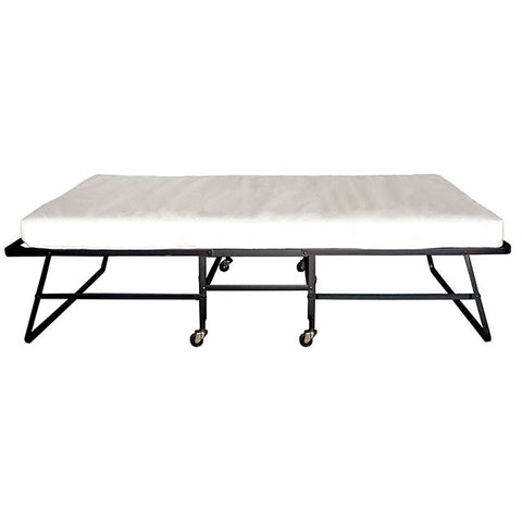 Framos Rollaway Bed w/ Polyfiber Mattress - Black/White