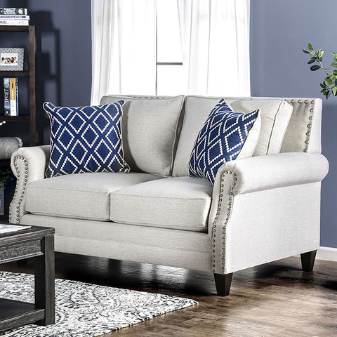 Loveseat Giovanni - beige/azul