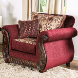 Tabitha Chair - Wine/Gold