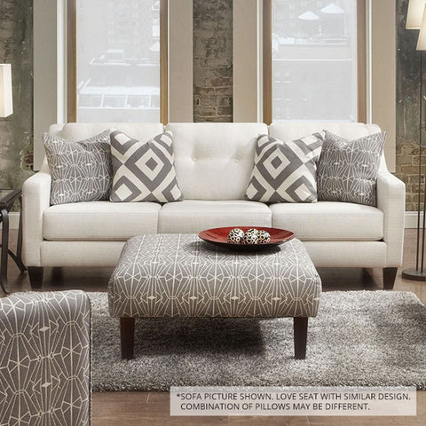 Parker Love Seat - Ivory