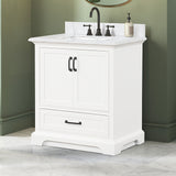 Arthur 30" Bathroom Vanity - White