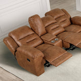 Septimus Sectional - Saddle Brown