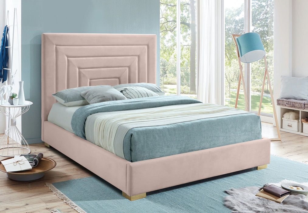 Nora Velvet Upholstered Bed