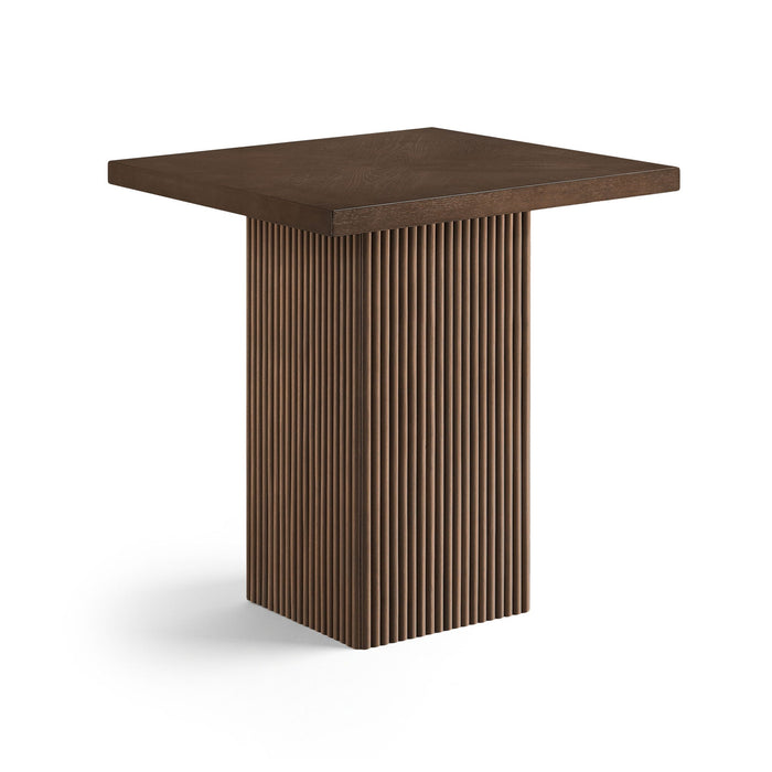 Belinda 32" Oak Veneer And Solid Wood Counter Height Table
