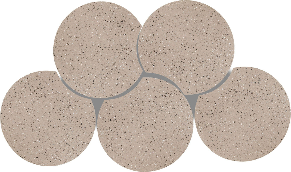 Dimple Terrazzo Pattern Iron Nesting 5pc. Modular Coffee Table