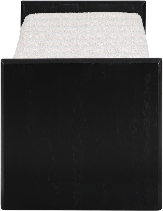 Waverly Boucle Fabric Upholstered Bench
