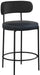 Beacon Vegan Leather And Boucle Fabric Upholstered Bar / Counter Stools