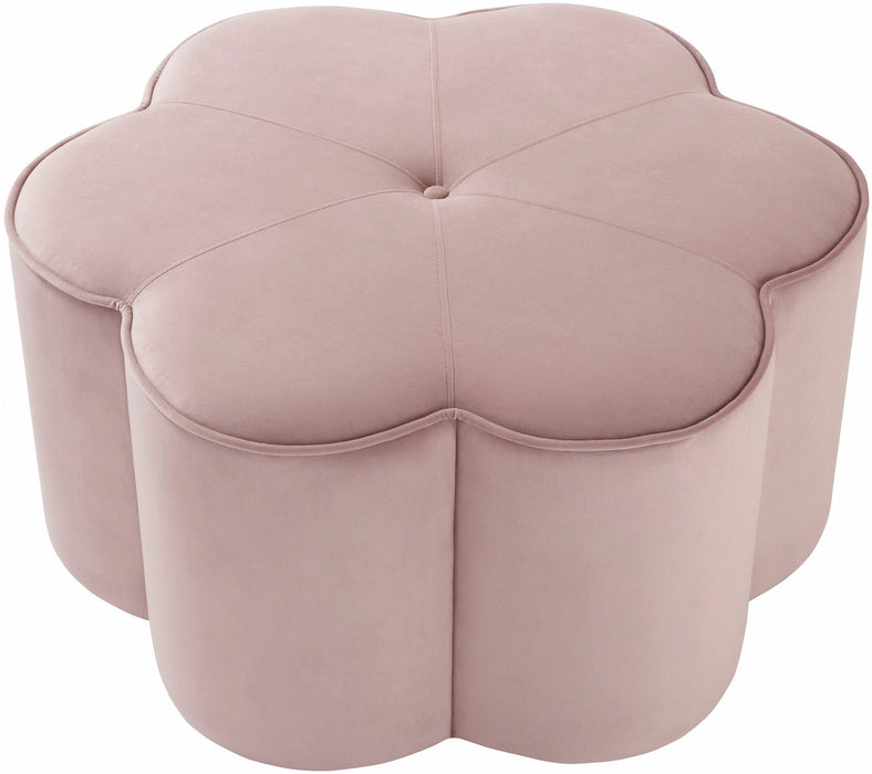 Daisy Velvet Upholstered Ottoman