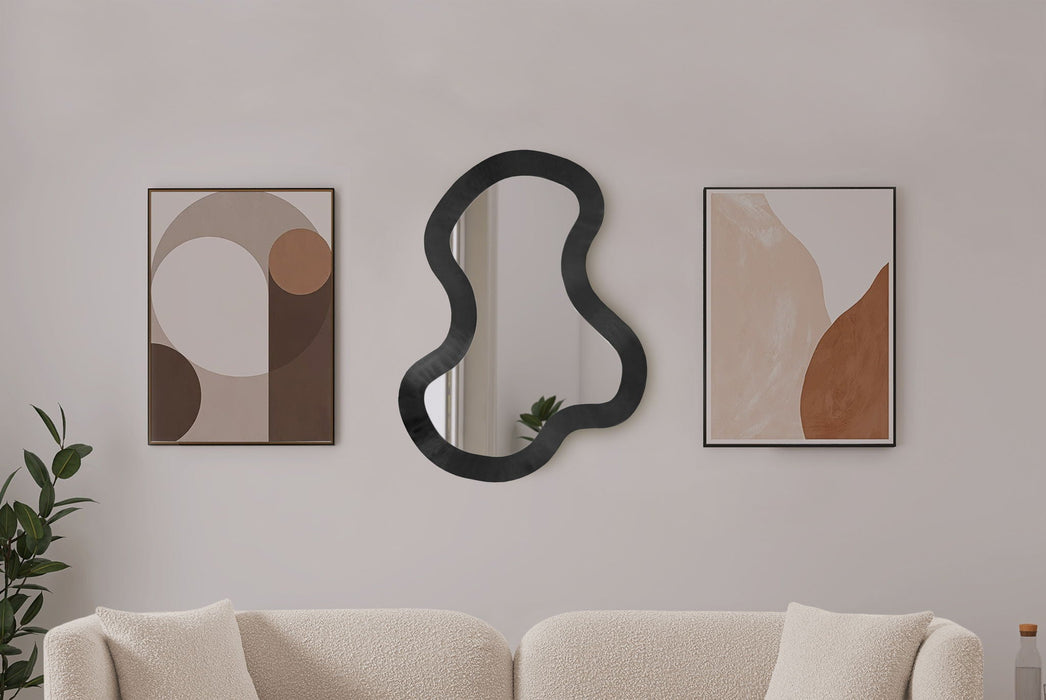 Oblique 28" W X 48" H Iron Frame Mirror
