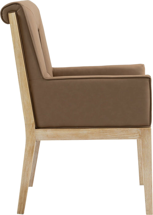 Gwendolyn Vegan Leather Upholstered Dining Arm Chair