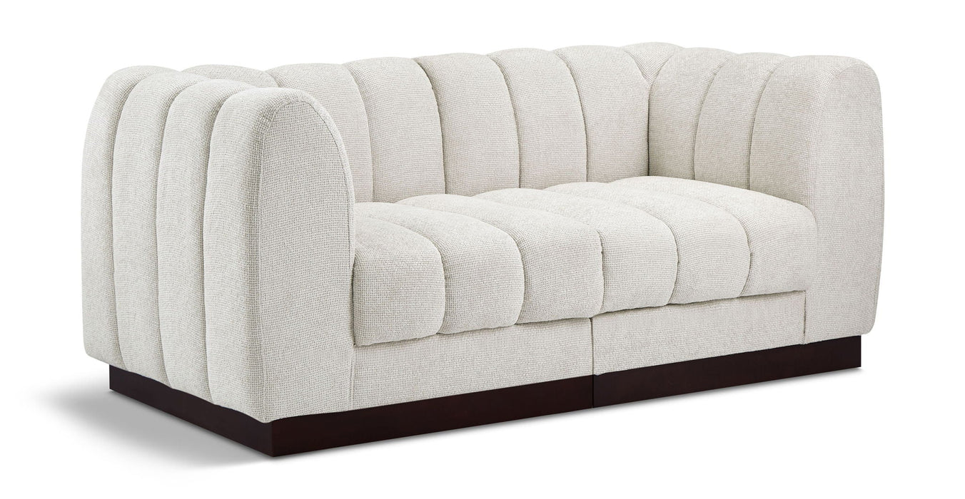 Quinn 69" Chenille Fabric Upholstered 2pc. Modular Loveseat