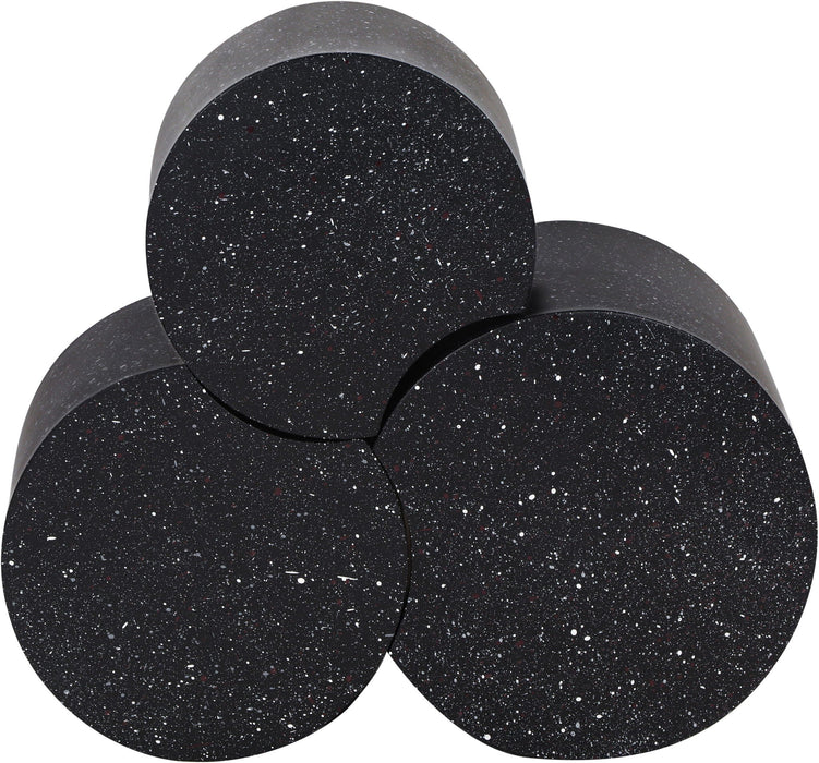 Dimple Terrazzo Pattern Iron Nesting 3pc. Modular Coffee Table
