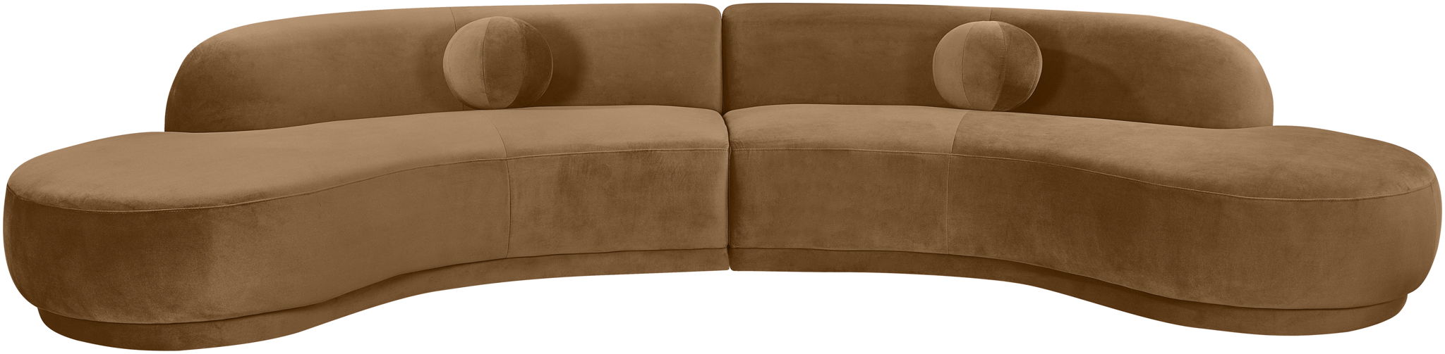 Avra 146" Velvet Performance Fabric Upholstered Sectional