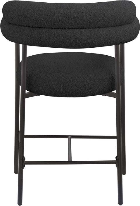 Blake Boucle Fabric Upholstered Counter Stool