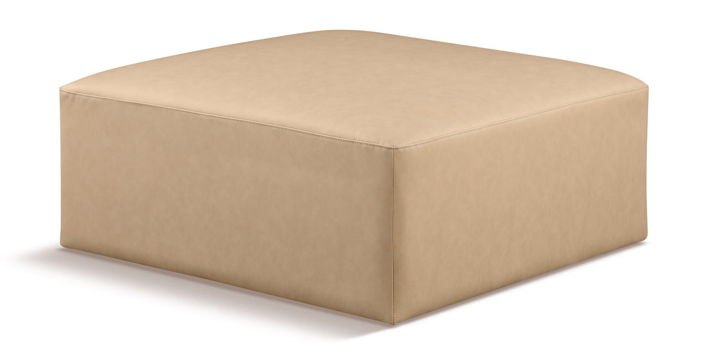 Cube Vegan Leather Modular Ottoman