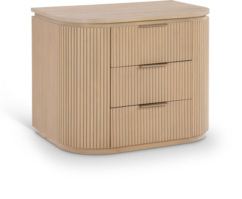 Astrid 30" Solid Wood And Oak Veneer Nightstand