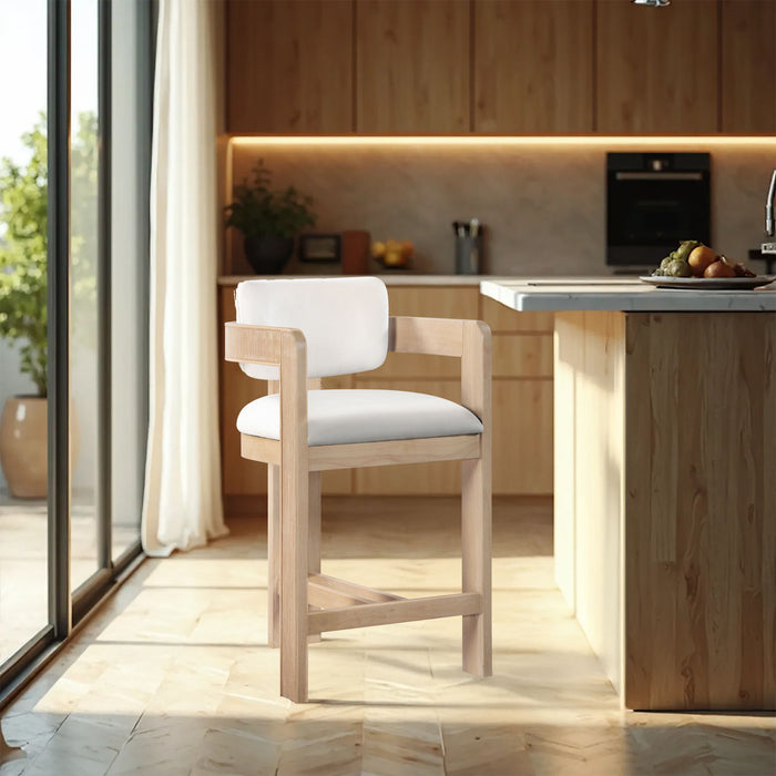 Sacha Velvet Upholstered Counter Stool