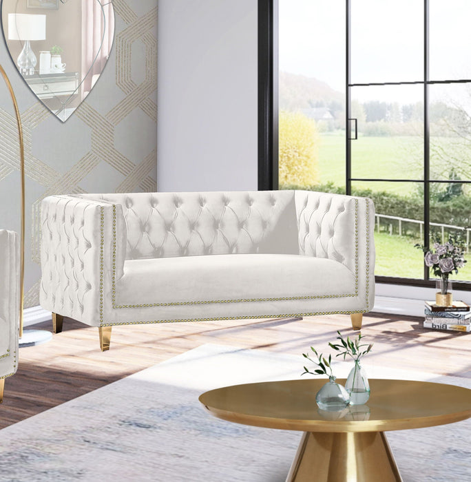 Michelle 66" Velvet Upholstered Loveseat
