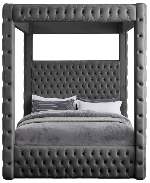 Royal Velvet Upholstered Bed