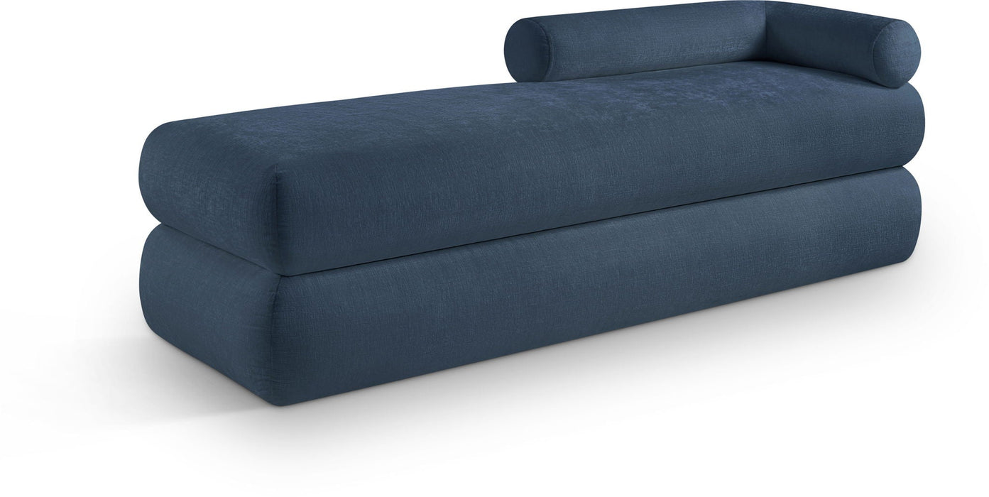 Kennedy Chenille Fabric Upholstered Bench
