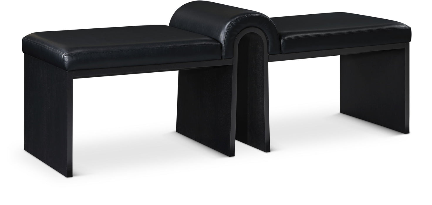 Delphine Vegan Leather Upholstered Bench