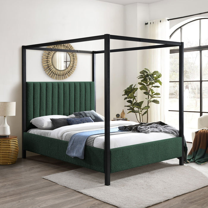 Kelly Boucle Fabric Upholstered Bed