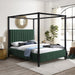 Kelly Boucle Fabric Upholstered Bed