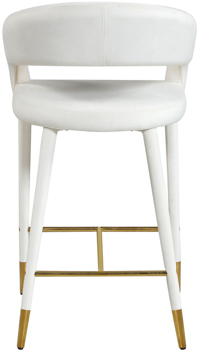 Destiny Vegan Leather Upholstered Stool
