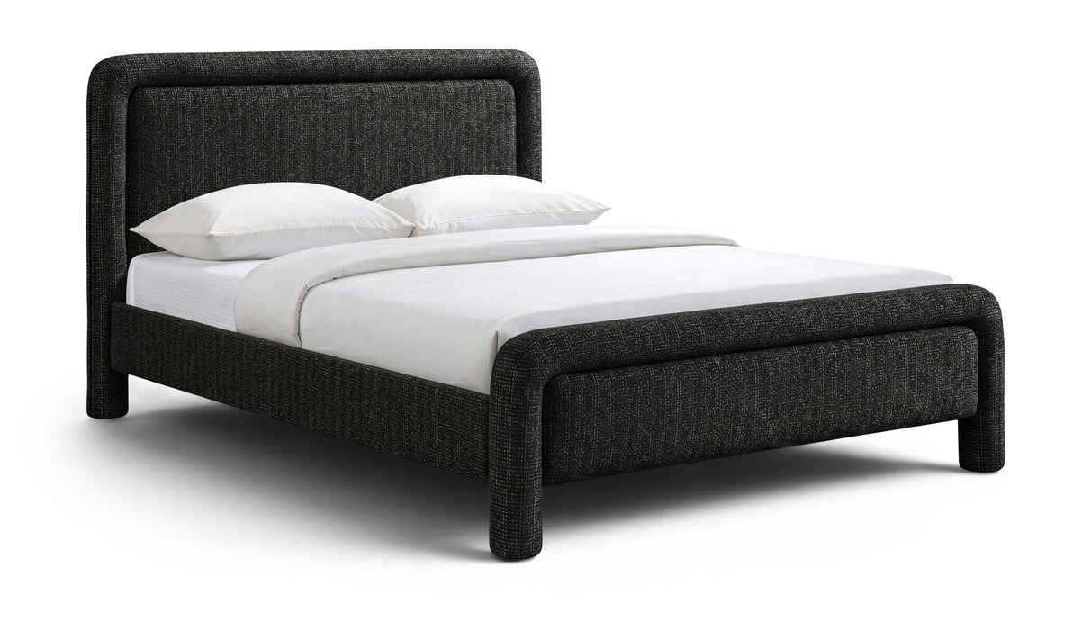 Baylor Fabric With Interwoven Chenille Upholstered Bed