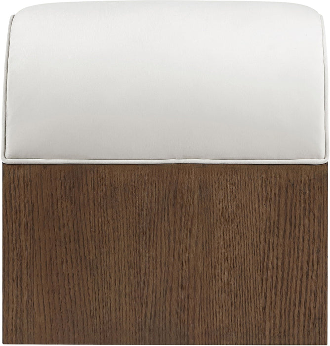 Sable Velvet Performance Fabric Upholstered Bench