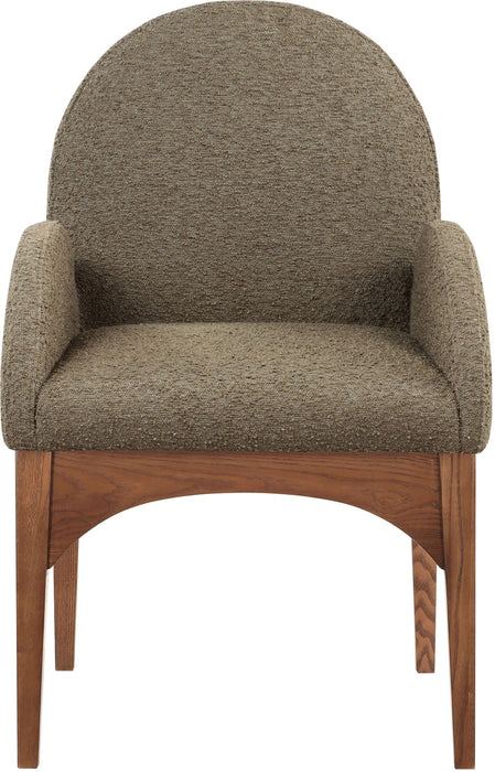 Waldorf Boucle Fabric Upholstered Dining Arm Chair
