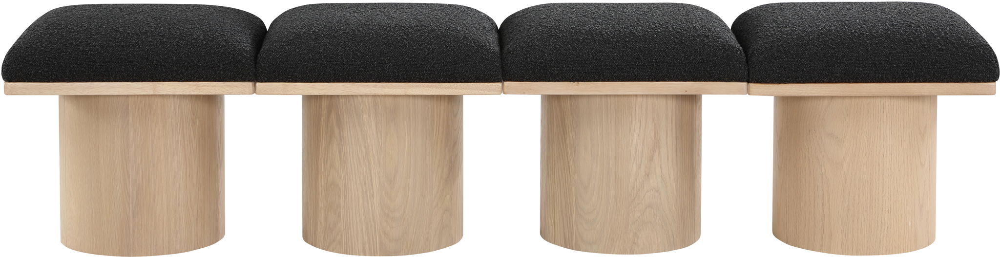 Pavilion Boucle Fabric Upholstered 4pc. Modular Bench