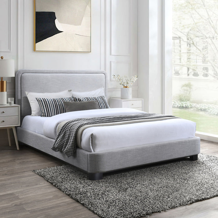Nolita Linen Textured Fabric Upholstered Bed