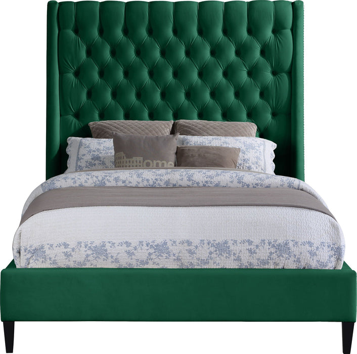 Fritz Velvet Upholstered Bed