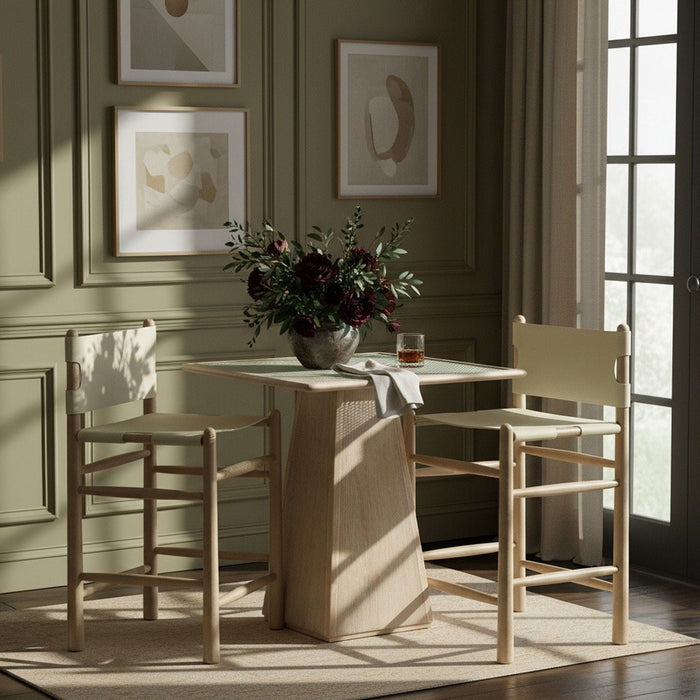 Santos Vegan Leather Upholstered Counter Stool