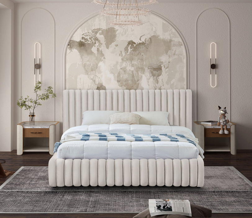 Nico Velvet Upholstered Bed