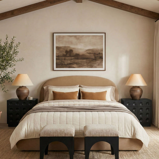 Celine Velvet Upholstered Bed