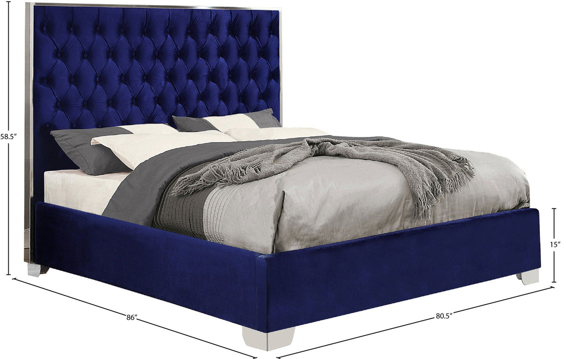 Lexi Velvet Upholstered Bed