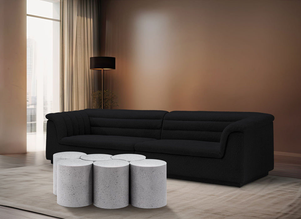 Dimple Terrazzo Pattern Iron Nesting 6pc. Modular Coffee Table
