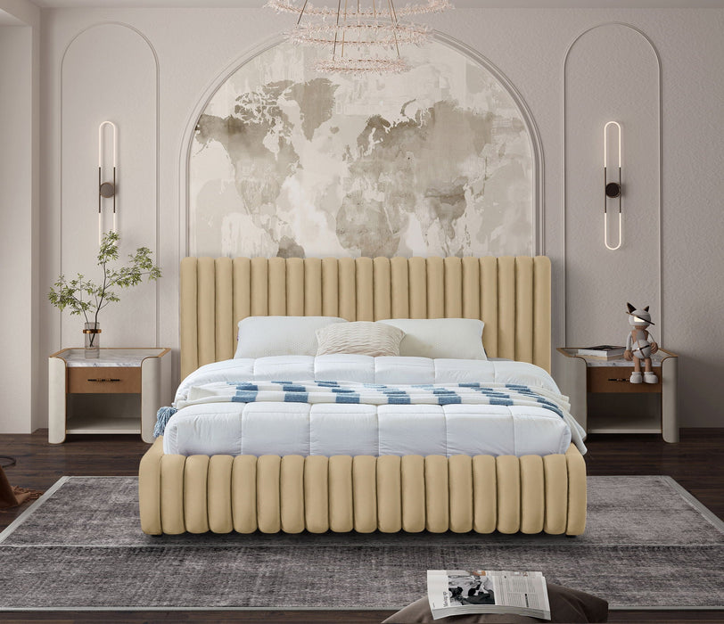 Nico Velvet Upholstered Bed