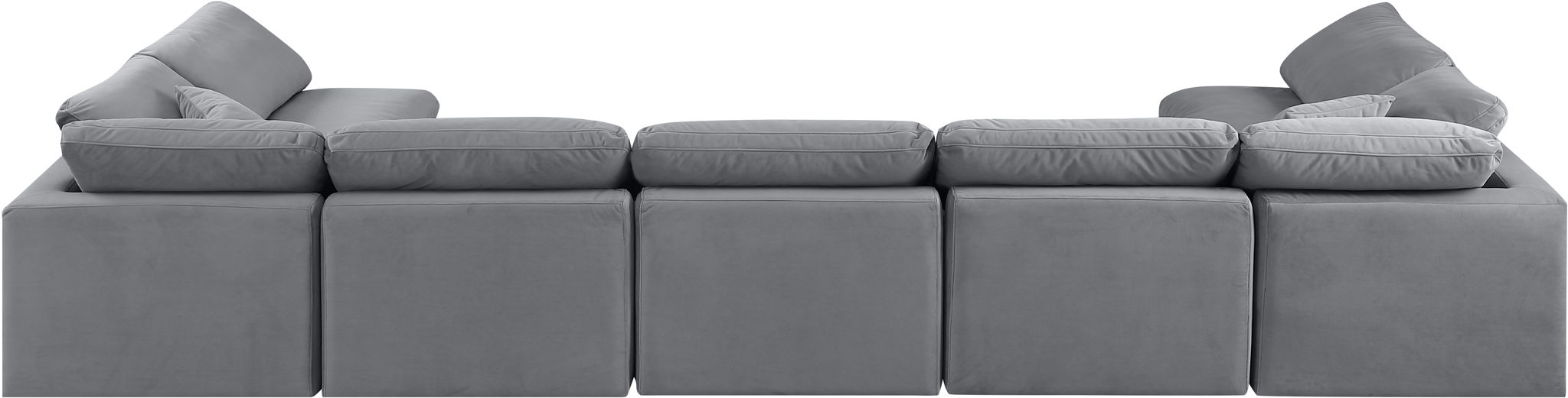 Indulge 175" Velvet Upholstered 7pc. Modular Sectional