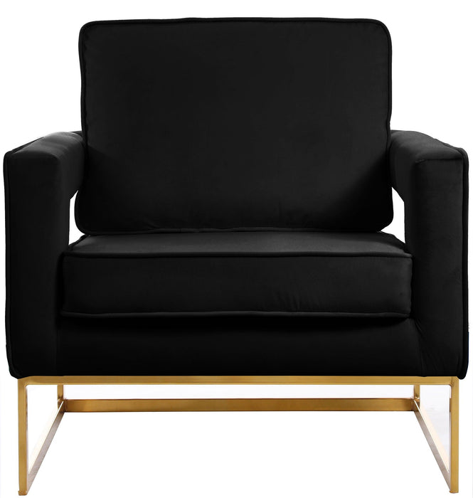 Noah Velvet Upholstered Accent Chair