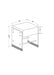 Contemporary Counter Stool w/ Solid Acrylic Legs 0466-CS-GRY
