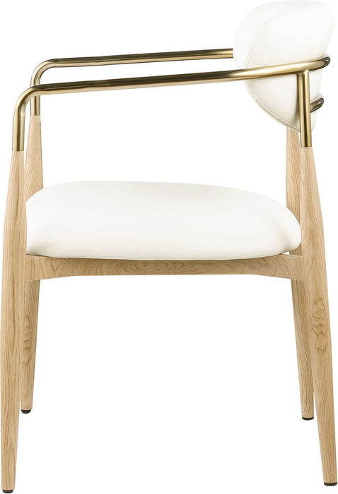 Ronda Vegan Leather Upholstered Dining Arm Chair