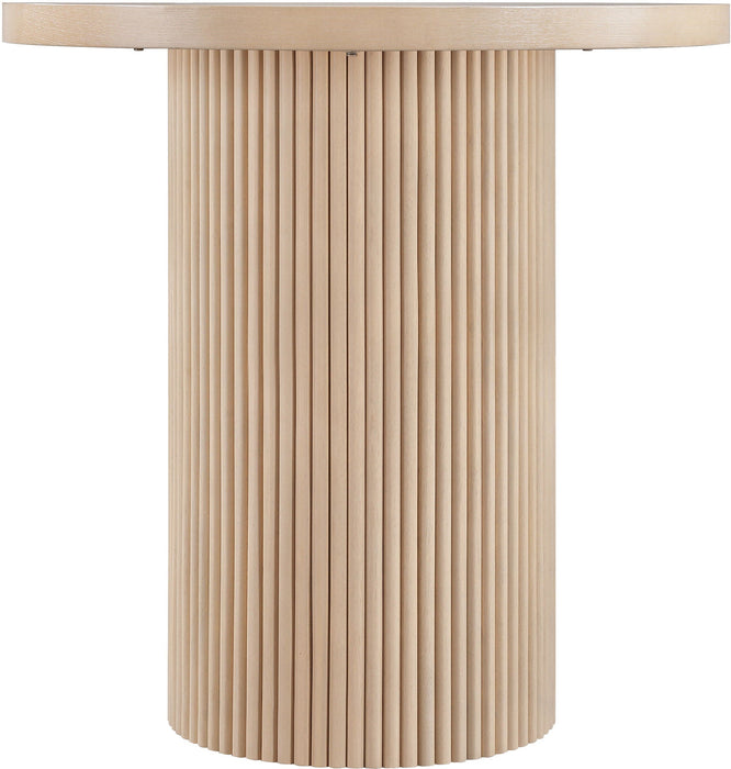 Belinda 36" Oak Veneer And Solid Wood Counter Height Table