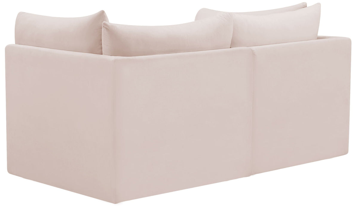 Jacob 66" Velvet Upholstered 2pc. Modular Loveseat