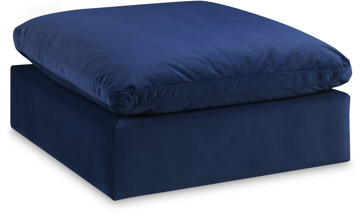 Comfy Velvet Upholstered Modular Ottoman