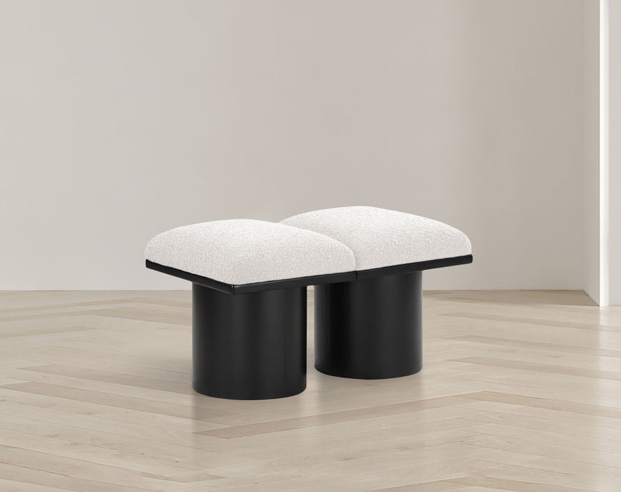 Pavilion Boucle Fabric Upholstered 2pc. Modular Bench