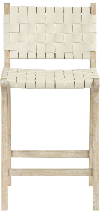 Entwine Vegan Leather Upholstered Counter Stool