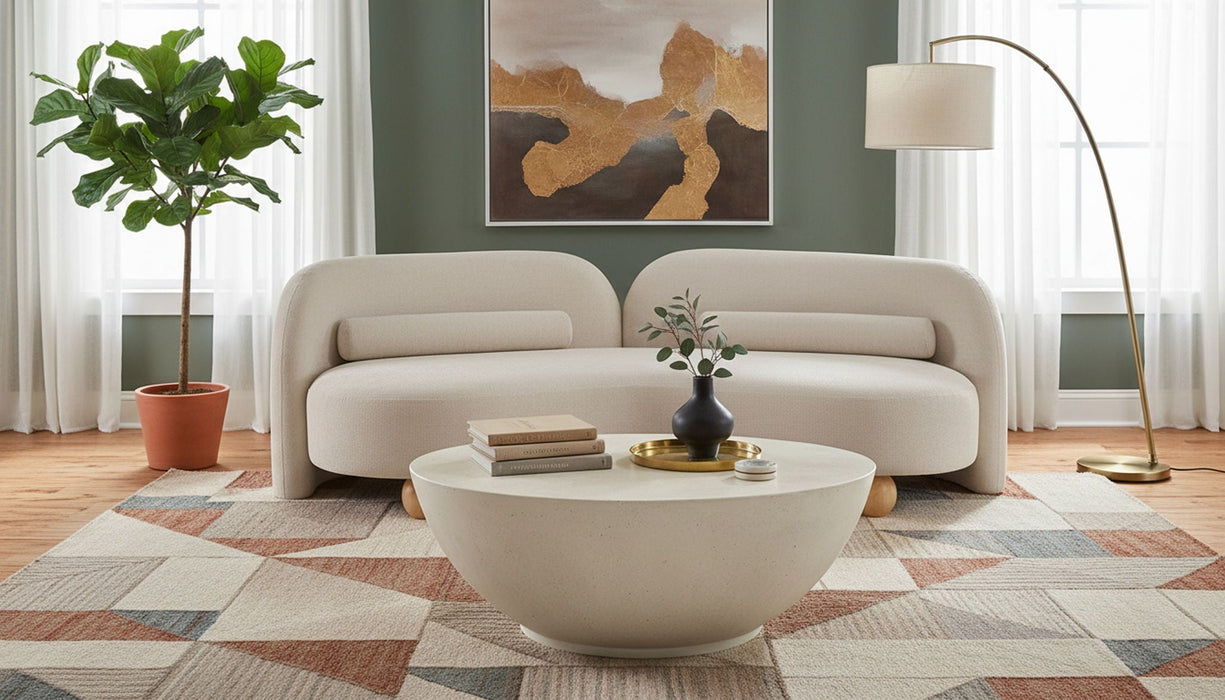 Daphne 89" Chenille Fabric Upholstered Sofa